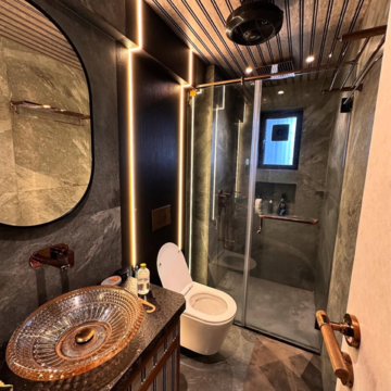 Bathroom in 2 BHK Apartment at Silver Arch Eden woods, Shashtri Nagar – for Sale