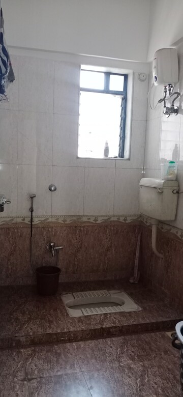 Bathroom in 3 BHK Apartment at Concrete Sai Swar, Kharghar – for Rent