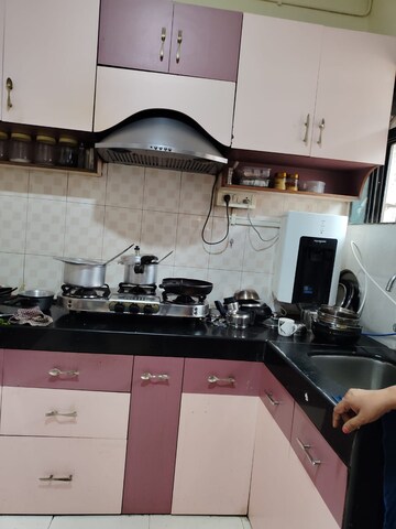 Kitchen in 3 BHK Apartment at Swarna CHS, Kharghar Sector 7 – for Rent