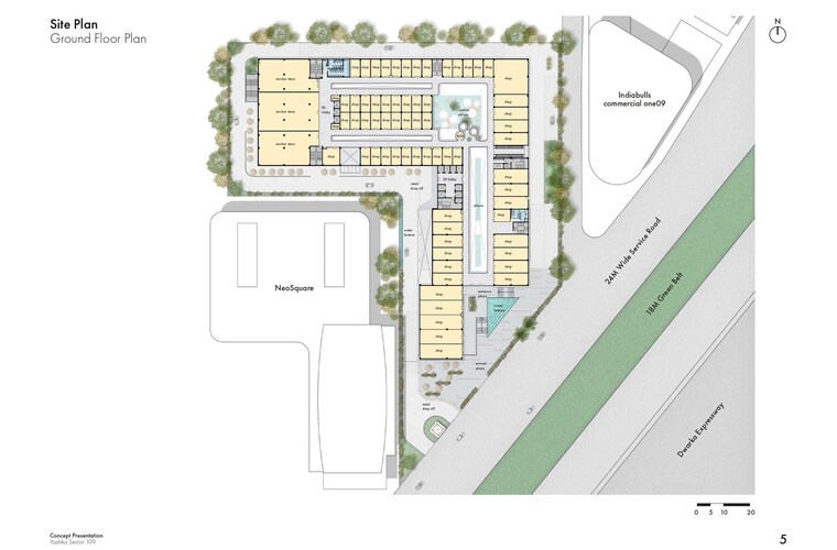 Master Plan, yashika-platina-street Commercial Office Space 1860 Sq.Ft. In Sector 109 Gurgaon 9060680