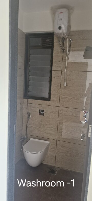 Bathroom in 2 BHK Apartment at Chandak 34 Park Estate, Goregaon West – for Rent