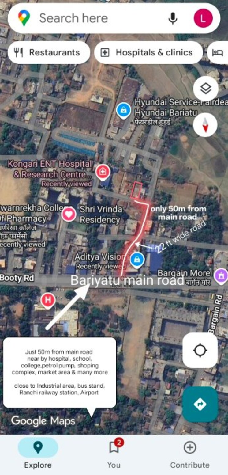 Exterior View, bariatu Commercial Warehouse 3000 Sq.Ft. In Bariatu Ranchi 9392361