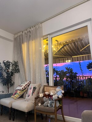 Living Room in 3 BHK Apartment at Mapsko Mount Ville, Sector 79 – for Rent