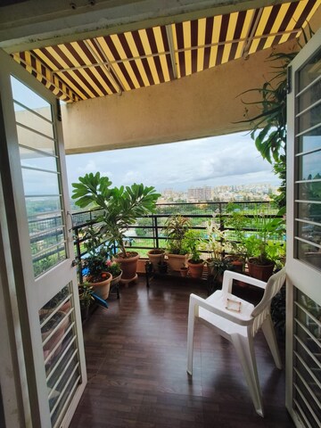 Balcony in 2 BHK Apartment at L S Mehetre Shiv Angan, Pimple Saudagar – for Rent