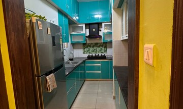 Kitchen in 3 BHK Apartment at Asset Elvira, Sarjapur Road – for Rent