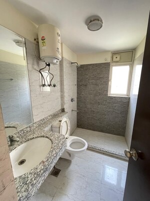 Bathroom in 2 BHK Apartment at Shapoorji Pallonji Joyville Gurgaon, Sector 102 – for Rent