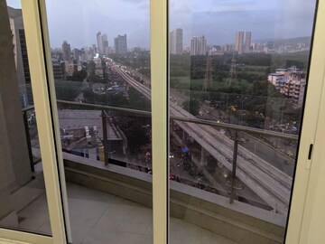 Balcony in 3 BHK Apartment at Lodha Fiorenza, Goregaon East – for Rent