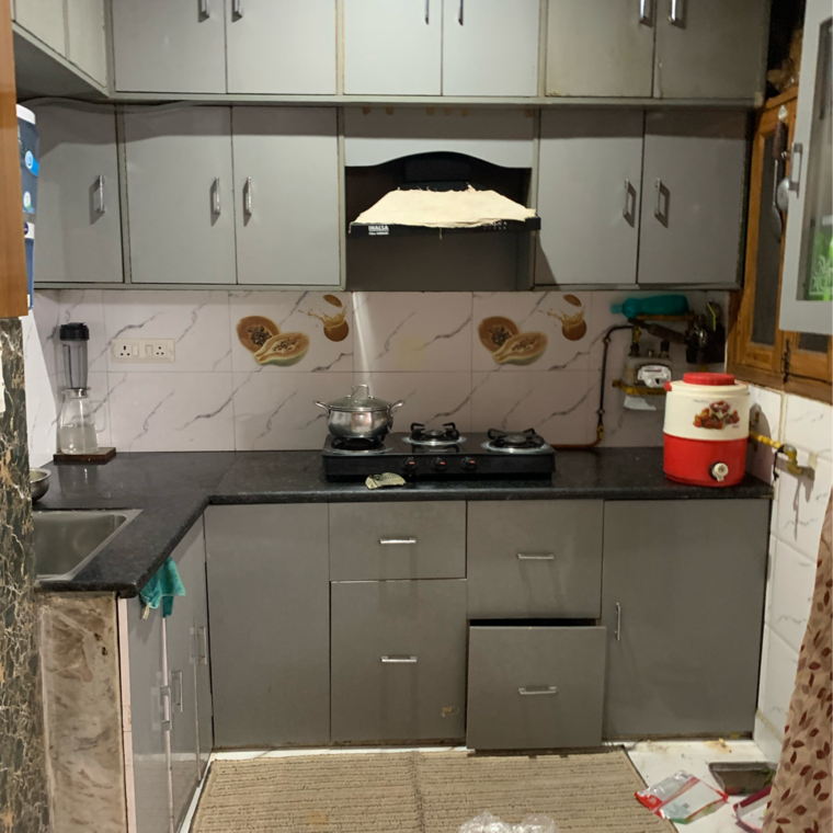 Kitchen, vasundhara sector 1 3 Bedroom 1250 Sq.Ft. Builder Floor In Vasundhara Sector 1 Ghaziabad 9394506