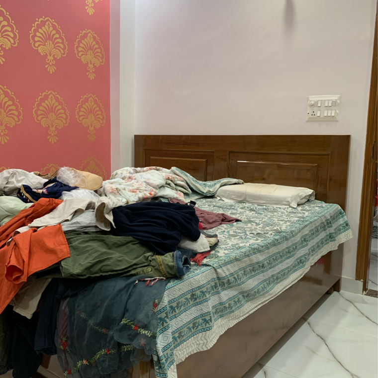 Bedroom, vasundhara sector 1 3 Bedroom 1250 Sq.Ft. Builder Floor In Vasundhara Sector 1 Ghaziabad 9394506