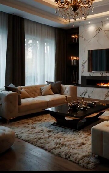 Living Room in 3 BHK Apartment at Techno Aakasa Shivaji Park, Mahim – for Sale