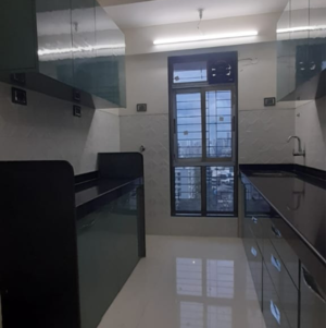 Kitchen in 1 BHK Apartment at Suraj Heights Goregaon, Sonawala Industry Estate – for Rent