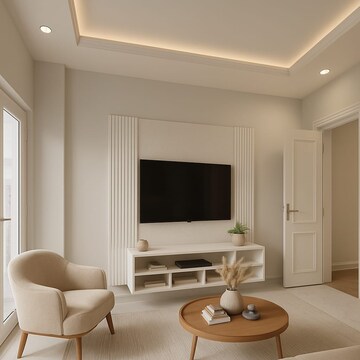 Living Room in 6 BHK Villa at Aerocity – for Sale