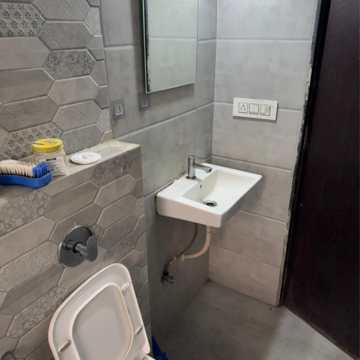 Bathroom in 1 BHK Apartment at Bhoomi Samarth C Wing, Sonawala Industry Estate – for Sale