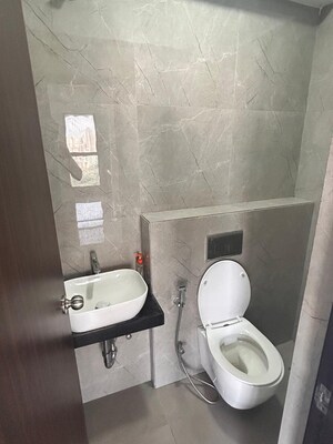Bathroom in 1 BHK Apartment at Raymond Ten X Vibes, J K Gram – for Rent