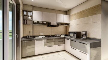 Kitchen in 2 BHK Apartment at Swastik Nakshatra Heights, Tembhode – for Sale