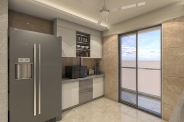 Kitchen in 3 BHK Apartment at Swastik Nakshatra Heights, Tembhode – for Sale