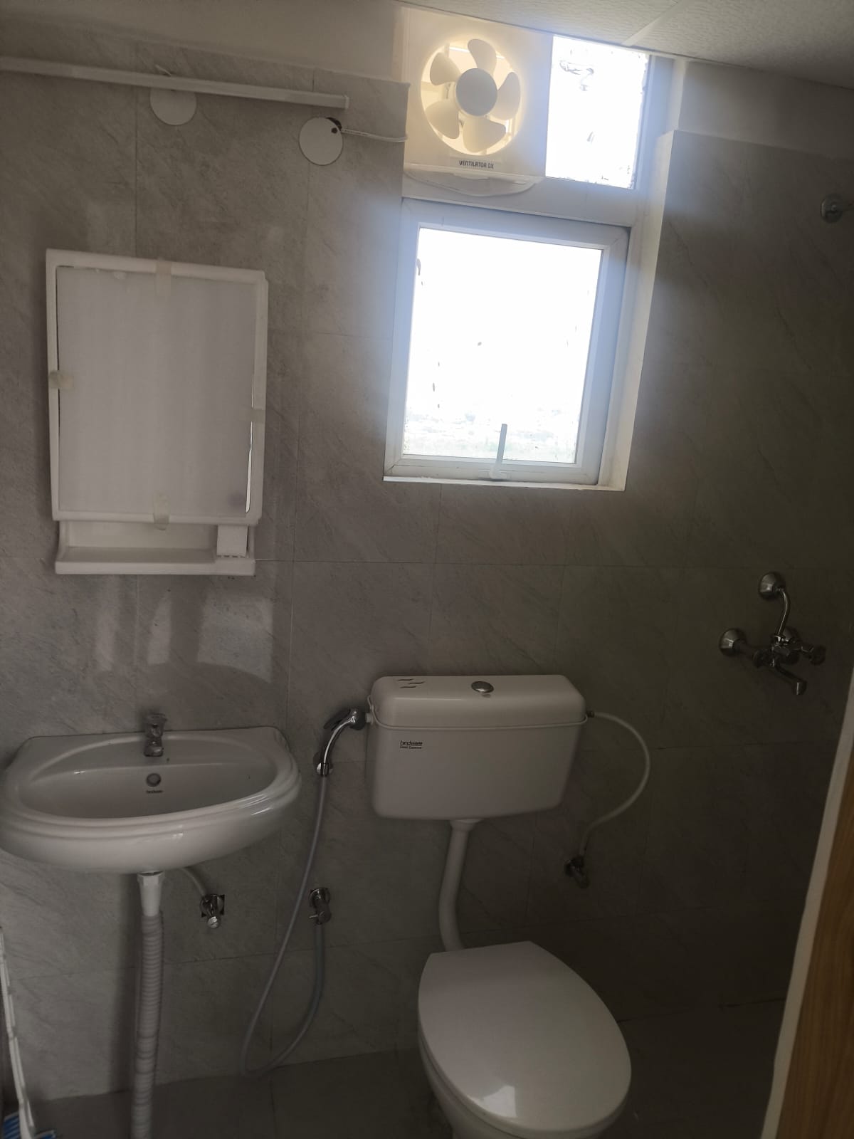 Bathroom in 2 BHK Apartment at Qutubullapur – for Rent