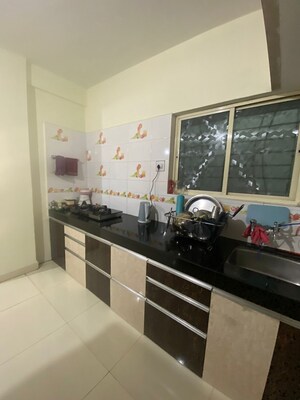 Kitchen in 1 BHK Apartment at SG Lanke Vishwajeet Residency, Kharadi – for Rent