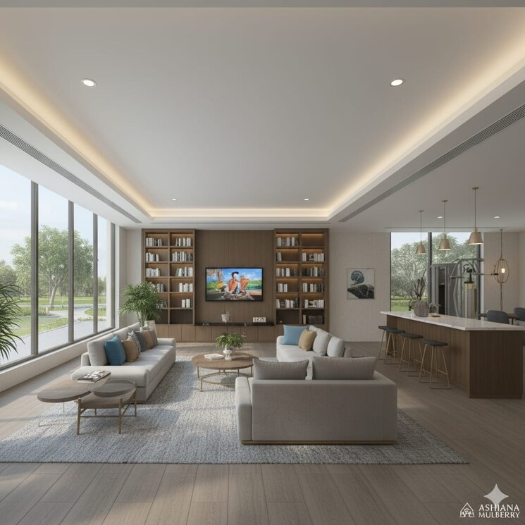 Living Room, ashiana-mulberry 3 Bedroom 2281 Sq.Ft. Apartment In Sohna Sector 2 Gurgaon 9395700