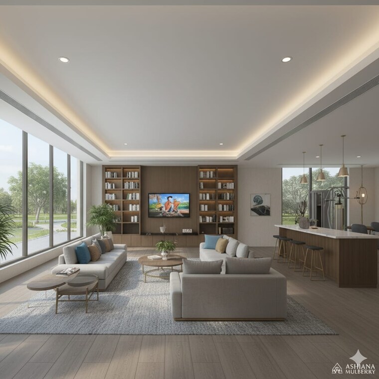 Living Room, ashiana-mulberry 3 Bedroom 2392 Sq.Ft. Apartment In Sohna Sector 2 Gurgaon 9395701