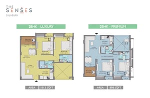 Floor Plan in 2 BHK Apartment at Dagapur – for Sale