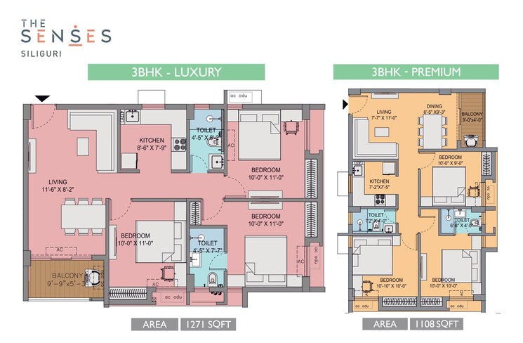 Floor Plan, dagapur 2 Bedroom 898 Sq.Ft. Apartment In Dagapur Siliguri 9395714