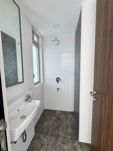 Bathroom in 3 BHK Apartment at Lodha World Crest, Worli – for Rent
