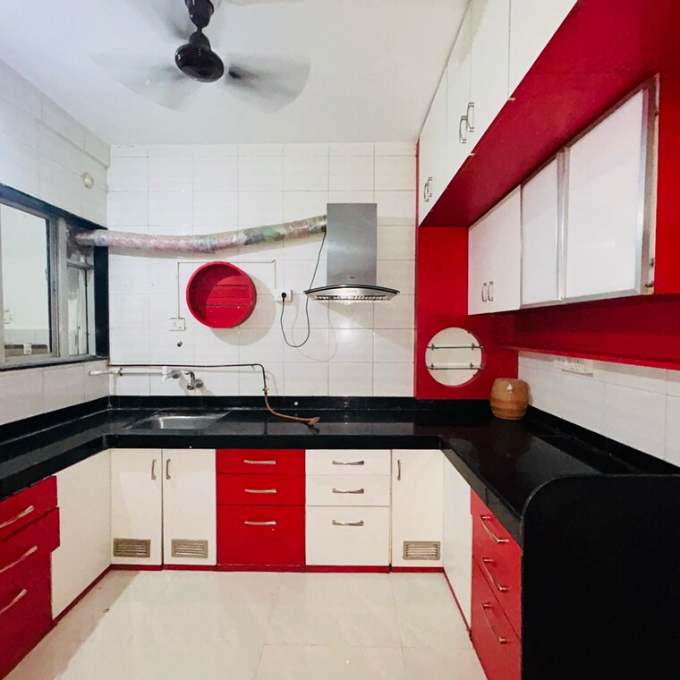Kitchen, sun-empire 2 Bedroom 950 Sq.Ft. Apartment In Sun City Pune 9396600