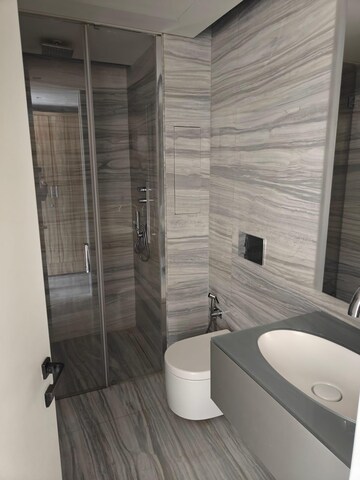 Bathroom in 3 BHK Apartment at Lodha The World Towers World One Tier 2, Worli – for Rent