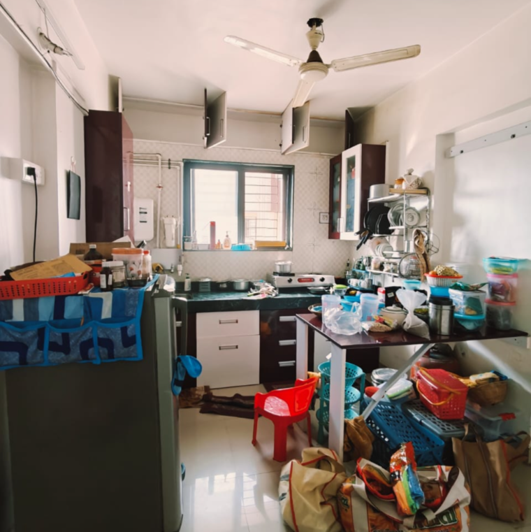 Kitchen, shri-lakshmi-vandan 2 Bedroom 870 Sq.Ft. Apartment In Dhayari Pune 9396889