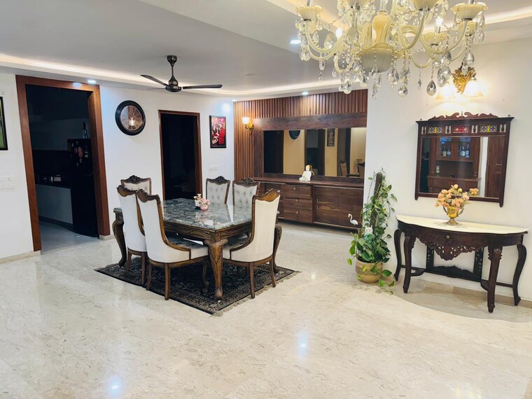 Dining area, omaxe-new-chandigarh 3 Bedroom 2550 Sq.Ft. Builder Floor In North Mullanpur Chandigarh 9396973