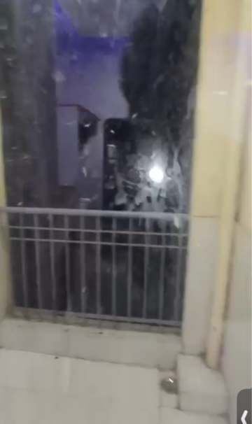 Staircase in 2 BHK Apartment at JKG Palm Resort, Raj Nagar Extension – for Rent