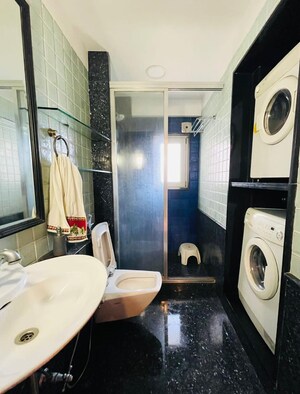 Bathroom in 2 BHK Apartment at Dipti Flora Khar West, Khar West – for Rent