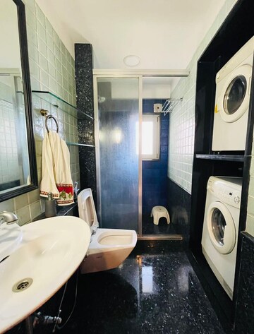 Bathroom in 2 BHK Apartment at Dipti Flora Khar West, Khar West – for Rent