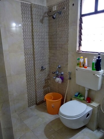 Bathroom in 2 BHK Apartment at Tanishq Apartment, Kharadi – for Rent