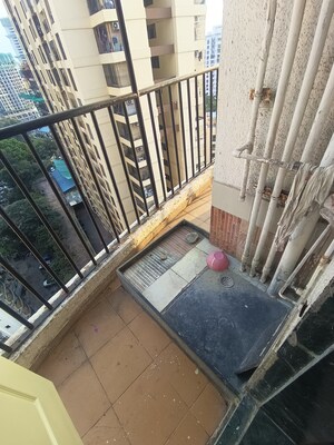Balcony in 2.5 BHK Apartment at Everest World Lavender, Kolshet Road – for Sale