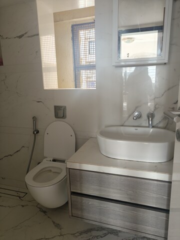 Bathroom in 2 BHK Apartment at Sheth Irene, Malad West – for Rent