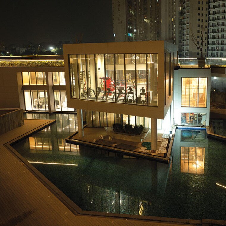 Living Room, aba-county-107 5 Bedroom 6570 Sq.Ft. Apartment In Sector 107 Noida 9397406