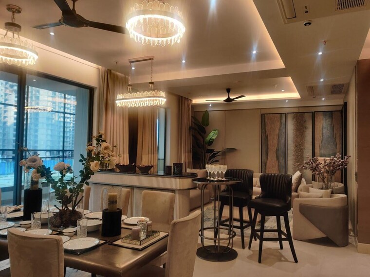 Living Room, aba-county-107 4 Bedroom 3501 Sq.Ft. Apartment In Sector 107 Noida 9397431