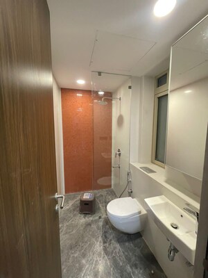 Bathroom in 3 BHK Apartment at Lodha The Park, Worli – for Rent