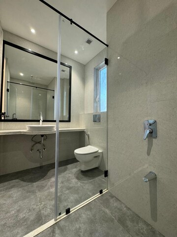 Bathroom in 3 BHK Apartment at Indiabulls Sky Forest, Lower Parel – for Rent