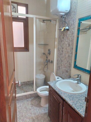 Bathroom in 4 BHK Builder Floor at Greater Kailash I – for Rent