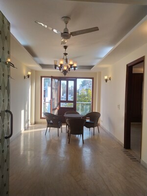 Living Room in 4 BHK Builder Floor at Greater Kailash I – for Rent