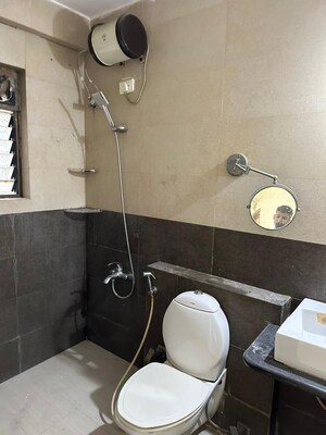 Bathroom in 2 BHK Apartment at Ajmera Himalayan Heights, Wadala – for Rent