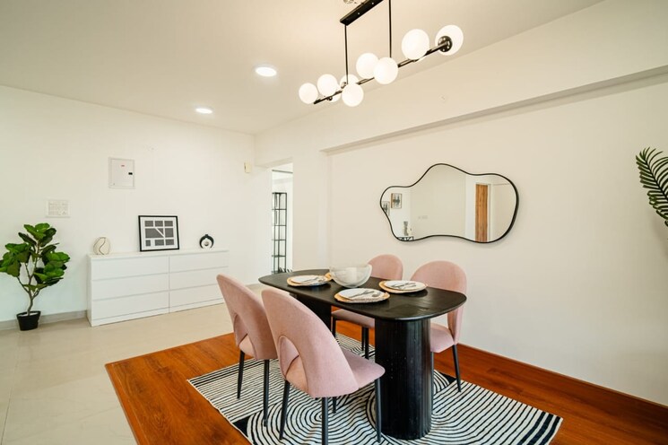 Dining area, viola-alba 3 Bedroom 1594 Sq.Ft. Apartment In Powai Mumbai 9397634