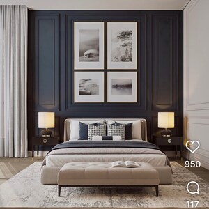 Bedroom in 4 BHK Builder Floor at Vasant Vihar – for Sale