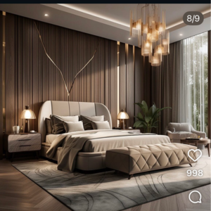 Bedroom in 4 BHK Builder Floor at Safdarjung Enclave – for Sale