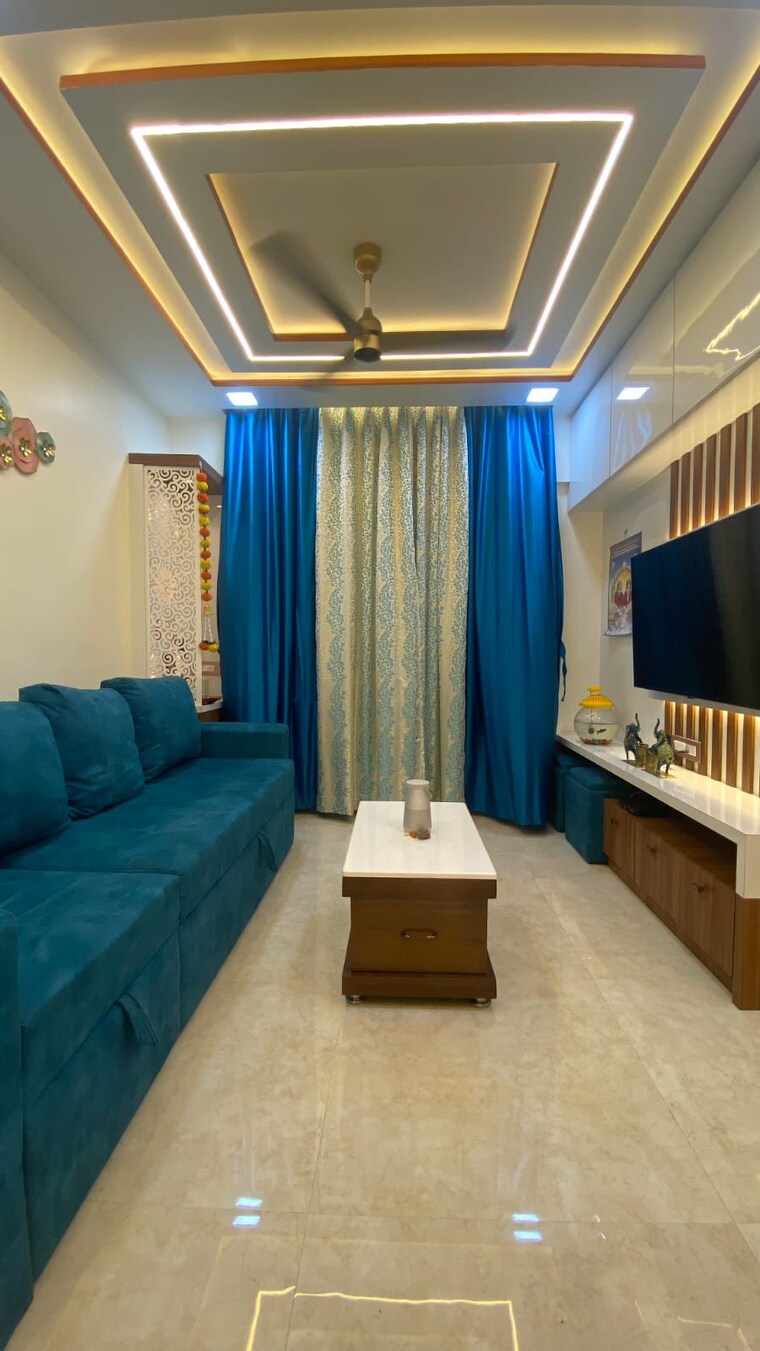 Living Room, lodha-amara 1 Bedroom 472 Sq.Ft. Apartment In Kolshet Road Thane 9397781