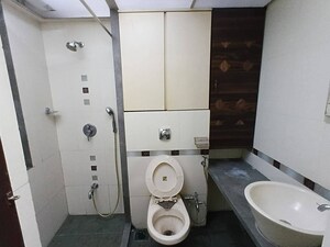 Bathroom in 3 BHK Apartment at Riddhi Gardens CHS, Malad East – for Rent