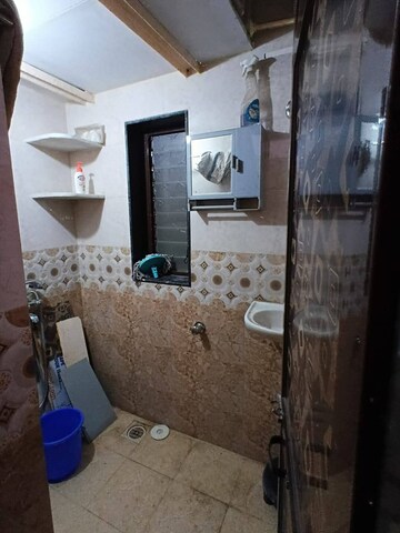 Bathroom in 1 RK Apartment at Gokuldham Complex, Goregaon East – for Rent